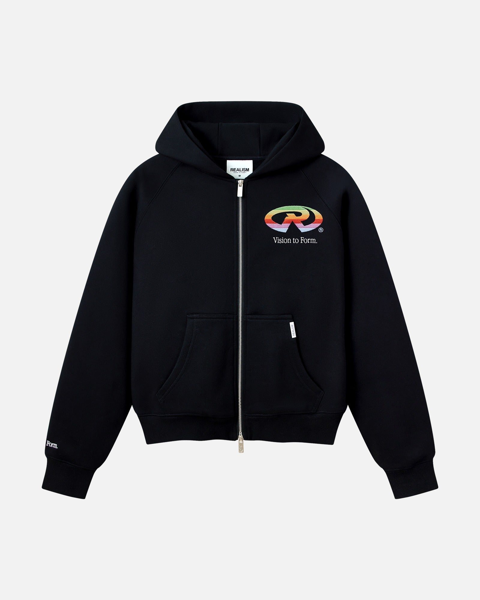THINK REAL ZIP HOODIE BLACK – Realism