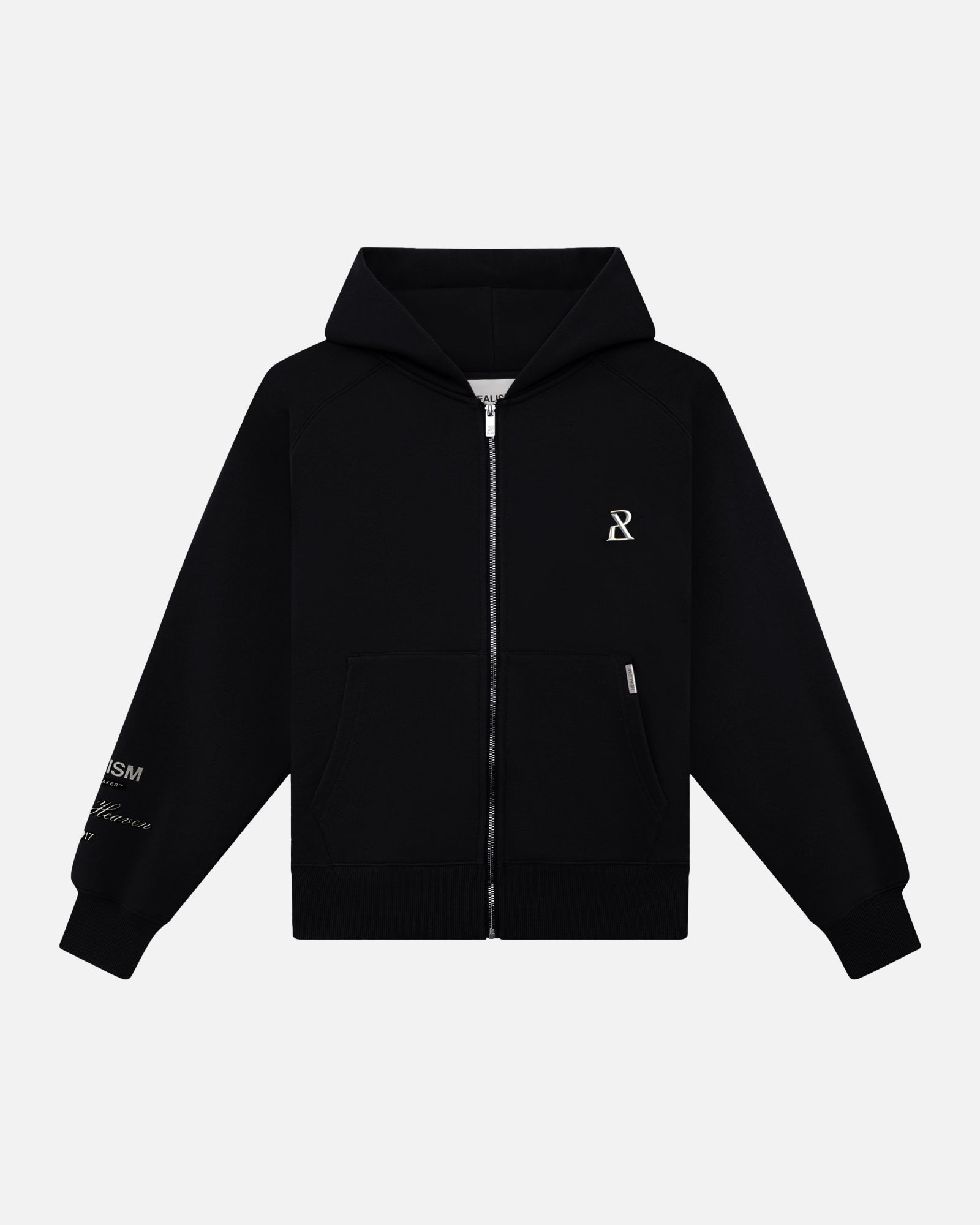 RADIANT ZIP HOODIE BLACK – Realism