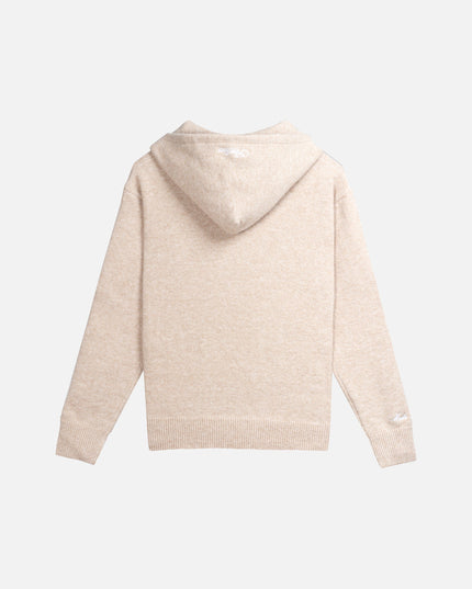 RADIANT KNIT HOODIE SAND