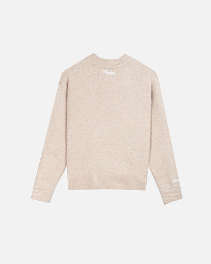 RADIANT KNIT CREWNECK SAND