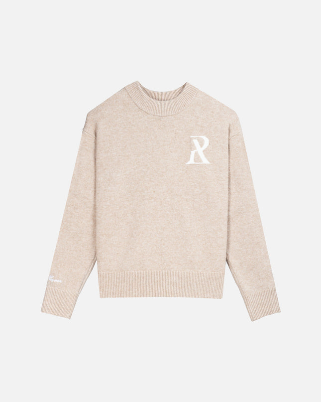 RADIANT KNIT CREWNECK SAND