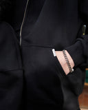 CORE BASICS ZIP HOODIE BLACK