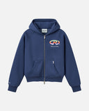 THINK REAL ZIP HOODIE AGED MARINE