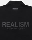 VISION LOGO FLEECE POLO OBSIDIAN