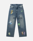 [PRE-ORDER] REALISM AND WINNIE THE POOH SCRIBBLE DENIM RUST TINTED
