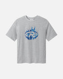 BLUE BLAZE TEE GREY MARLE