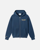 VISION LOGO ZIP HOODIE MAZARINE GOLD