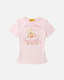 REALISM AND WINNIE THE POOH LOVER BABY TEE LIGHT PEACH