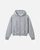 LEGACY ZIP HOODIE V2 GREY MARLE PLAID