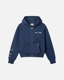 PASTE-UP ZIP HOODIE ASTRAL NAVY