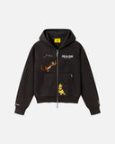 REALISM AND WINNIE THE POOH FOR LIFE ZIP HOODIE BURNT MOCHA