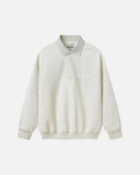 VISION LOGO FLEECE POLO OATMEAL