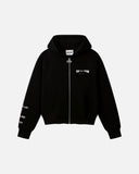 PASTE-UP ZIP HOODIE BLACK