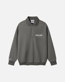 VISION LOGO FLEECE POLO COOL GREY