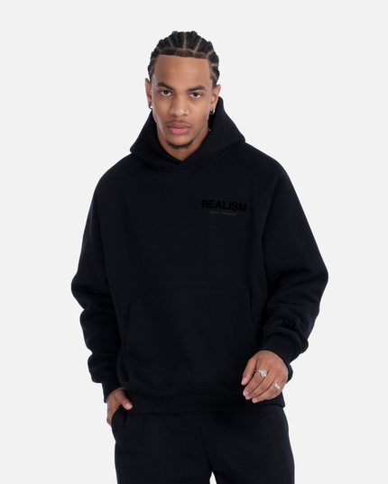 BACK LOGO HOODIE OBSIDIAN