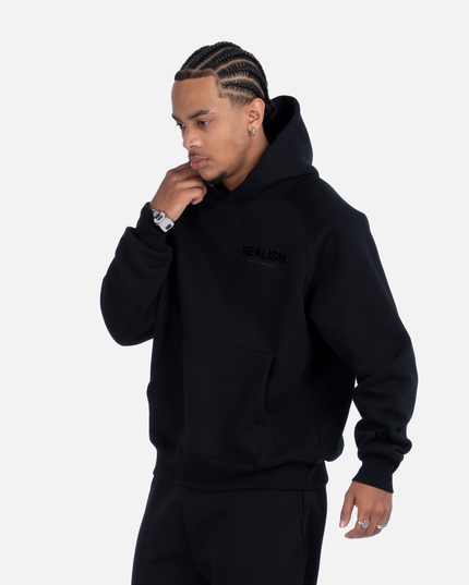 BACK LOGO HOODIE OBSIDIAN