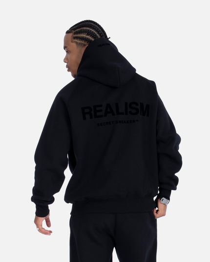 BACK LOGO HOODIE OBSIDIAN