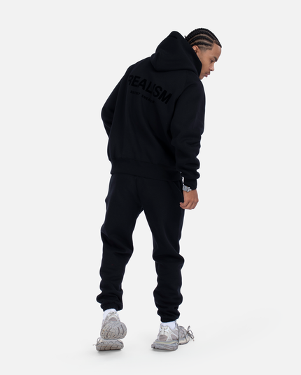 BACK LOGO HOODIE OBSIDIAN