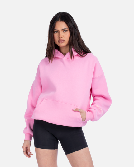 COURT BOXY HOODIE CANDY PINK