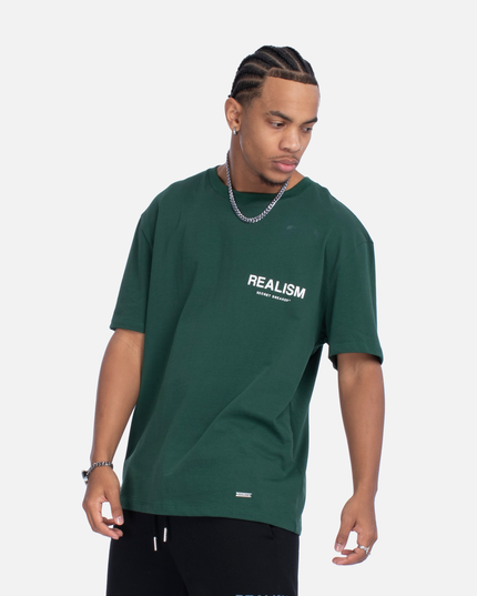 BACK LOGO TEE PINE GREEN