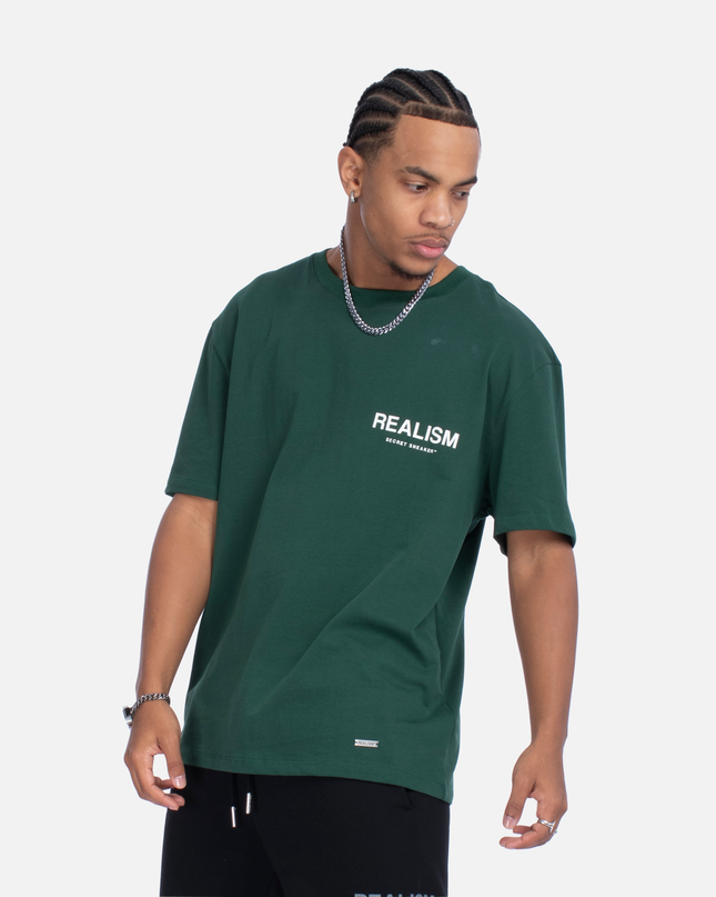 BACK LOGO TEE PINE GREEN