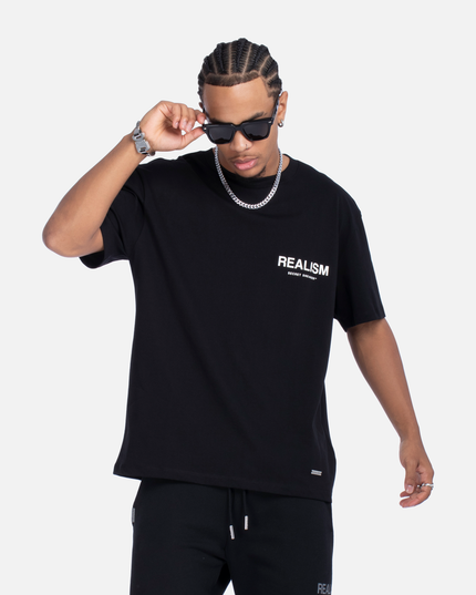 BACK LOGO TEE JET BLACK