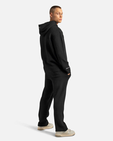 RADIANT KNIT HOODIE BLACK