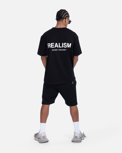 BACK LOGO TEE JET BLACK