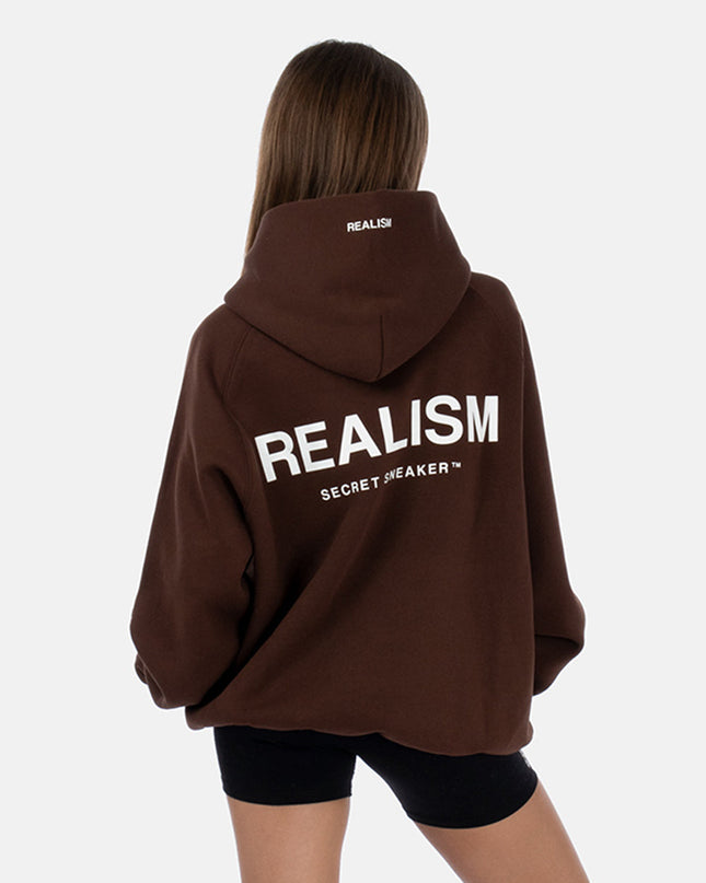 BACK LOGO HOODIE MOCHA