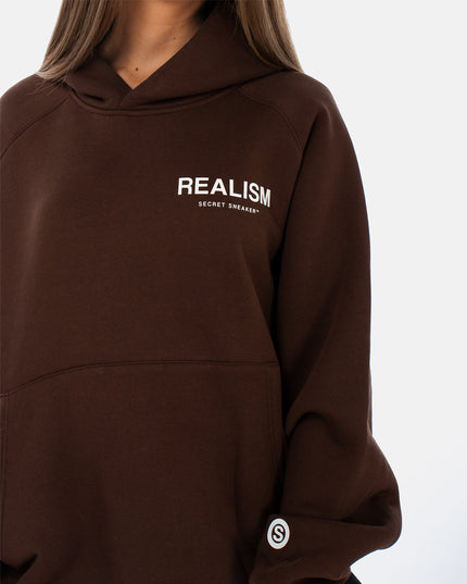 BACK LOGO HOODIE MOCHA