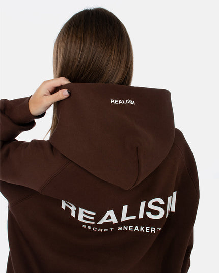 BACK LOGO HOODIE MOCHA