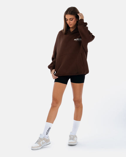 BACK LOGO HOODIE MOCHA