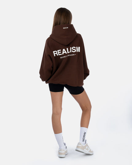 BACK LOGO HOODIE MOCHA