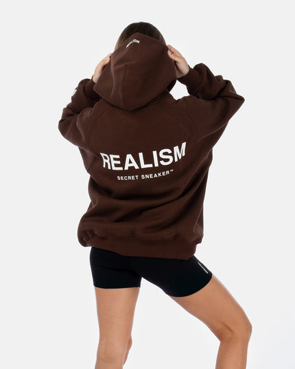 BACK LOGO HOODIE MOCHA