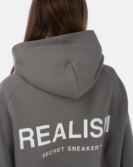 BACK LOGO HOODIE COOL GREY