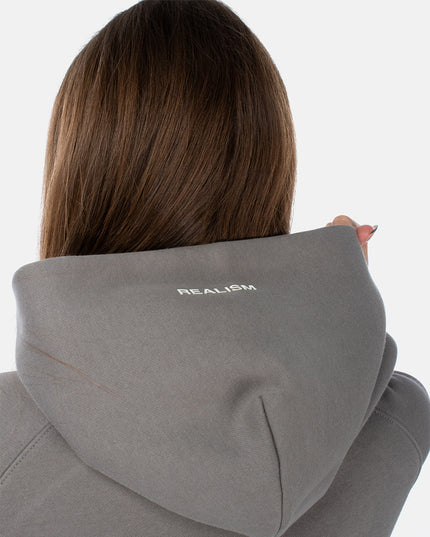 BACK LOGO HOODIE COOL GREY