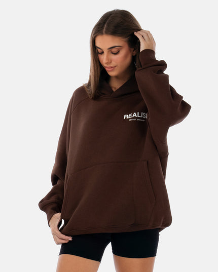 BACK LOGO HOODIE MOCHA