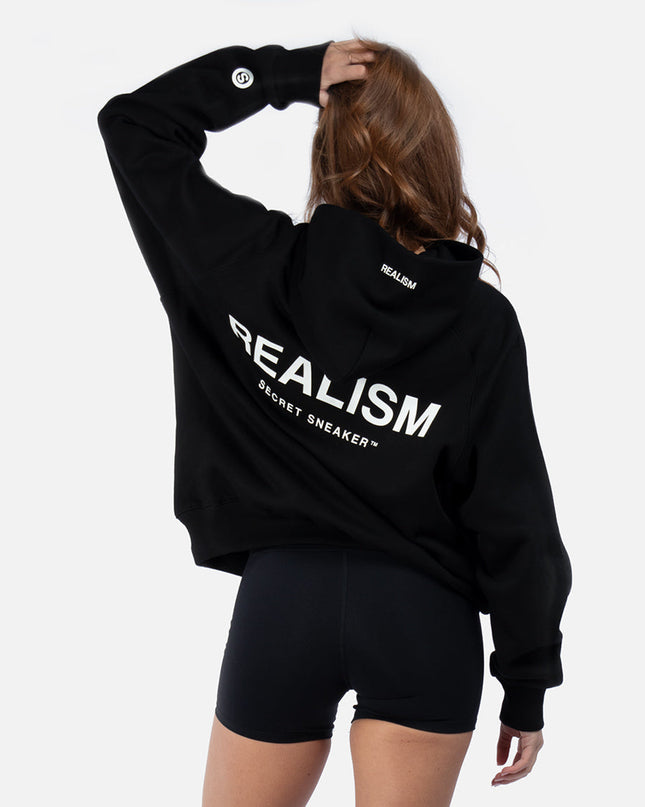 BACK LOGO HOODIE BLACK