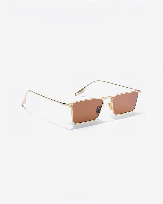 FLIGHT BROWN TINT GOLD SUNGLASSES