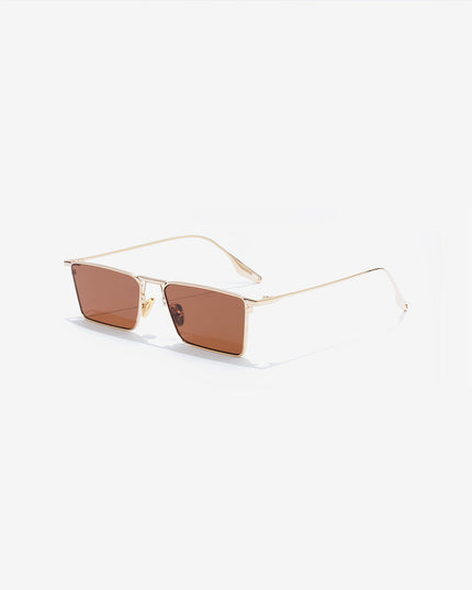 FLIGHT BROWN TINT GOLD SUNGLASSES