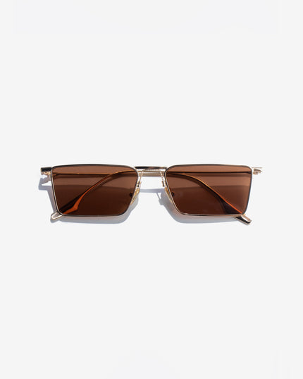 FLIGHT BROWN TINT GOLD SUNGLASSES