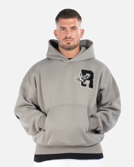 COLLEGE TEAM HOODIE COOL GREY