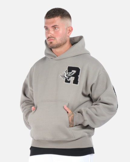 COLLEGE TEAM HOODIE COOL GREY