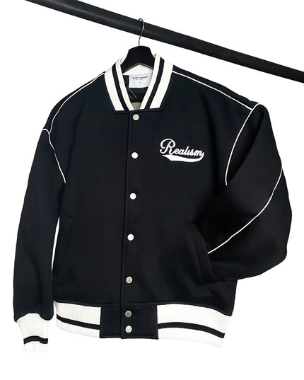 NEGAN BASEBALL JACKET BLACK