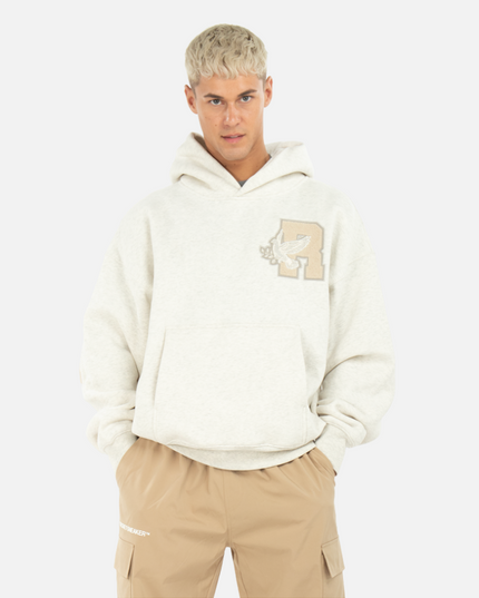 COLLEGE TEAM HOODIE OATMEAL