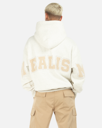 COLLEGE TEAM HOODIE OATMEAL