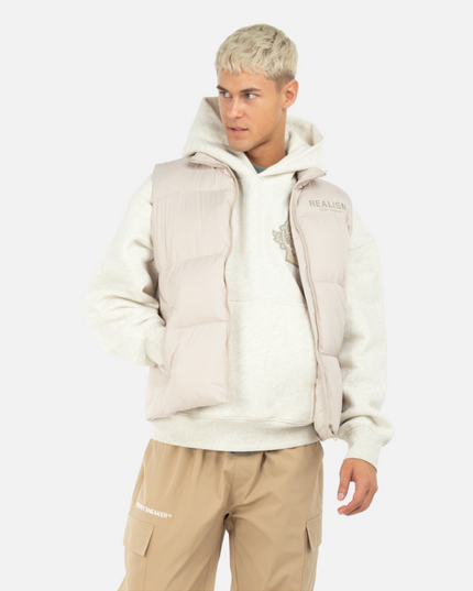 DALLAS PUFFER VEST CHAMPAGNE BEIGE