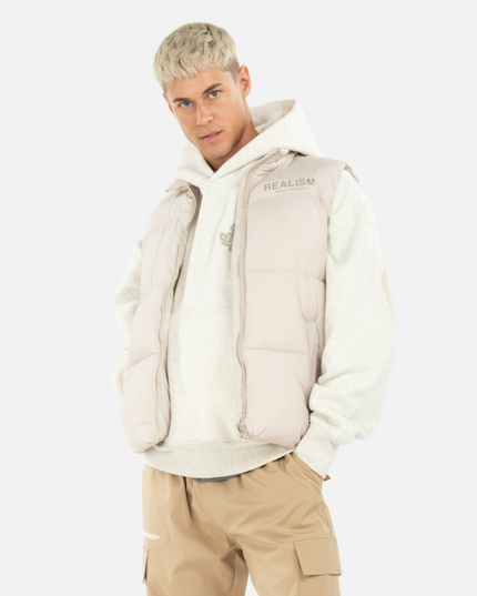 DALLAS PUFFER VEST CHAMPAGNE BEIGE