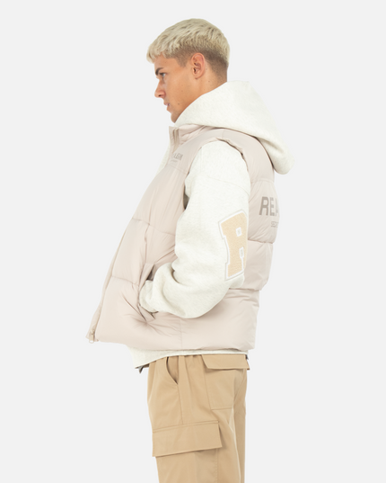 DALLAS PUFFER VEST CHAMPAGNE BEIGE