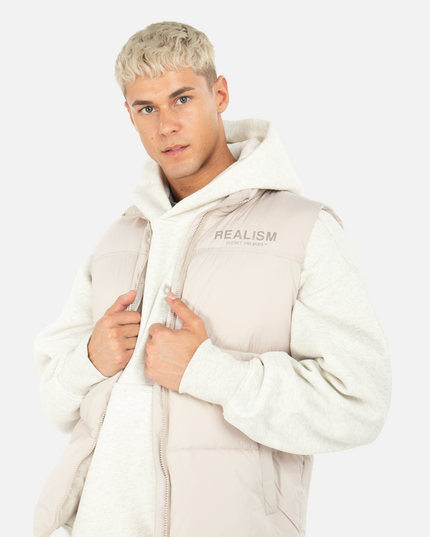 DALLAS PUFFER VEST CHAMPAGNE BEIGE